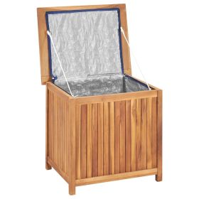 vidaXL Patio Storage Box 23.6"x19.7"x22.8" Solid Wood Teak