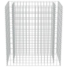 vidaXL Gabion Raised Bed Galvanized Steel 35.4"x19.7"x39.4"