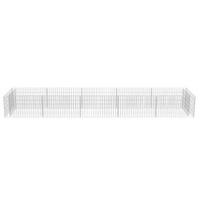 vidaXL Gabion Raised Bed Galvanized Steel 177.2"x35.4"x19.7"