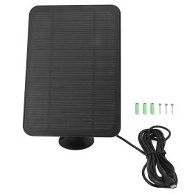 4W 5V Solar Panel for Arlo for Ring for Blink Security Camera IP65 Waterproof Solar Charger with 360 Degree Adjustable Bracket Black