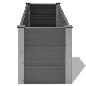 vidaXL Garden Raised Bed WPC 59.1" x 19.7" x 21.3" Gray