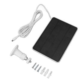 4W 5V Solar Panel for Wireless Outdoor Security Camera IP65 Waterproof Solar Charging Panel with Adjustable Bracket White