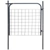 Garden Fence Gate 39.4"x39.4" Anthracite