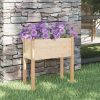 Garden Planter 27.6"x12.2"x27.6" Solid Wood Pine