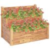 2-Tier Garden Planter 43.3"x29.5"x33.1" Solid Acacia Wood