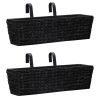 Garden Planters 2 pcs Water Hyacinth Black