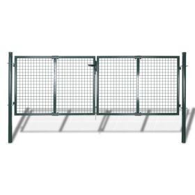 Garden Mesh Gate Fence Door Wall Grille 113.8" x 29.5" / 120.5" x 49.2"