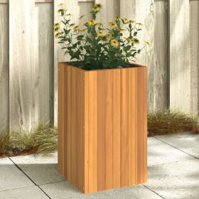 Garden Planter 13.8"x13.8"x23.6" Solid Wood Acacia