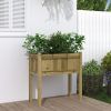 Garden Planter with Legs 27.6"x12.2"x27.6" Impregnated Wood Pine