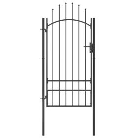 Garden Gate Steel 39.4"x98.4" Black