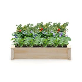 Fir Wood Wooden Square Wood Planter Box for Garden