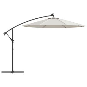 vidaXL Replacement Fabric for Cantilever Umbrella Sand White 137.8"