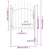 Garden Gate Steel 39.4"x68.9" White