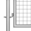 Garden Gate Galvanized Steel 41.3"x78.7" Silver