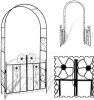 Garden Climbing Plants Arch Door for Outdoor Pergola Archway Decor