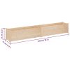 Garden Planters 2 pcs 78.7"x12.2"x12.2" Solid Wood Pine