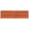 Garden Planter Wax Brown 70.9"x19.7"x19.7" Solid Wood Pine