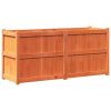 Garden Planter Wax Brown 59.1"x19.7"x27.6" Solid Wood Pine