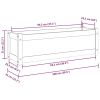 Garden Planter 39.4"x12.2"x12.2" Solid Wood Pine