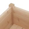 Garden Planters 2 pcs 27.6"x27.6"x27.6" Solid Wood Pine