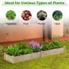 Wooden Raised Garden Bed Outdoor for Vegetables Flowers Fruit