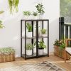 Metal Plant Stand Corner Plant Holder with Anti-tipping Device