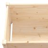 Garden Planter 39.4"x19.7"x19.7" Solid Wood Pine