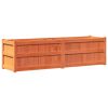 Garden Planter Wax Brown 70.9"x19.7"x19.7" Solid Wood Pine