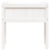 Garden Planter with Legs White 27.6"x12.2"x27.6" Solid Wood Pine