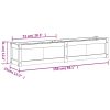 Garden Planter 59.1"x12.2"x12.2" Solid Wood Pine