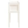 Garden Planter with Legs White 27.6"x12.2"x27.6" Solid Wood Pine