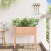 Garden Planter with Legs 27.6"x12.2"x27.6" Solid Wood Douglas