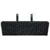 Garden Planters 2 pcs Water Hyacinth Black