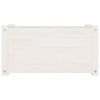 Garden Planter White 23.6"x12.2"x12.2" Solid Wood Pine