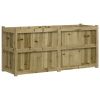 Garden Planter 59.1"x19.7"x27.6" Impregnated Wood Pine