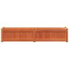 Garden Planter Wax Brown 59.1"x12.2"x12.2" Solid Wood Pine