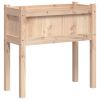 Garden Planter with Legs 27.6"x12.2"x27.6" Solid Wood Pine