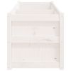 Garden Planter White 70.9" x 19.7" x 19.7" Solid Wood Pine