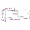 Garden Planter 70.9" x 19.7" x 19.7" Solid Wood Douglas