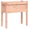 Garden Planter with Legs 27.6"x12.2"x27.6" Solid Wood Douglas