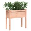 Garden Planter with Legs 27.6"x12.2"x27.6" Solid Wood Douglas