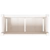 Garden Planter with Legs White 27.6"x12.2"x27.6" Solid Wood Pine