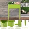 24.5 x 12.5 Inch Outdoor Elevated Garden Plant Flower Bed