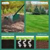 18 Inch Rolling Lawn Aerator with Splash-Proof Fender for Garden