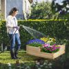 3-Tier Wooden Raised Garden Bed with Open-Ended Base