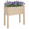 Garden Planter 27.6"x12.2"x27.6" Solid Wood Pine