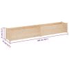 Garden Planter 78.7"x12.2"x12.2" Solid Wood Pine