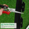 No-dig Landscape Edging Kit 32.8FT Plastic Garden Border with 30 Stakes 2In Tall Border Edging for Garden Lawn Yard Flower Beds