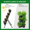 5 Tiers Vertical Garden Bed, Vertical Garden Planter Indoor and Outdoor, Vertical Elevated Garden Bed Perfect for Vegetables Flowers Herbs