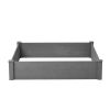 Raised Garden Bed 48x48x10'', Outdoor Wood Planter Box Over Floor, Tool-Free Assembly